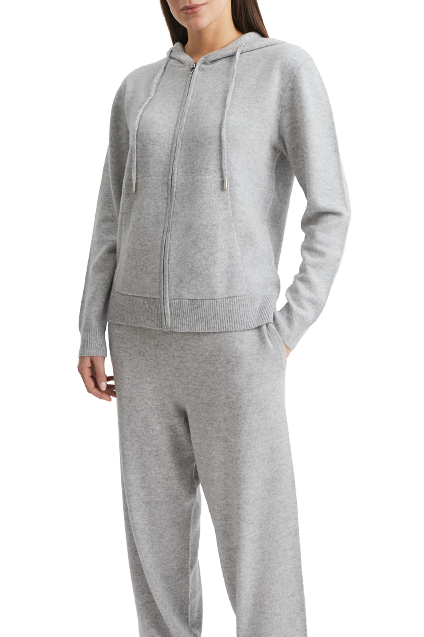 Худи на молнии 112505 СЕРЫЙ, фото 3